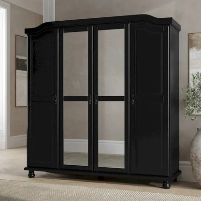 Palace Imports 4-Door Solid Wood Wardrobe Armoire, 72.25w - Kyle