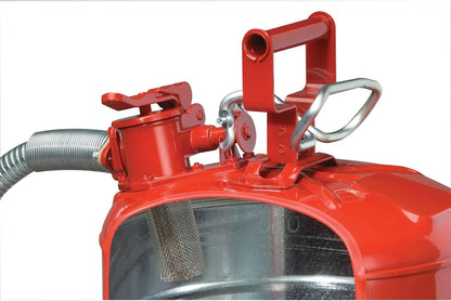 5-Gallon Red Type II Steel Safety Gas Can With 9-Inch Flexible Spout - 7250130