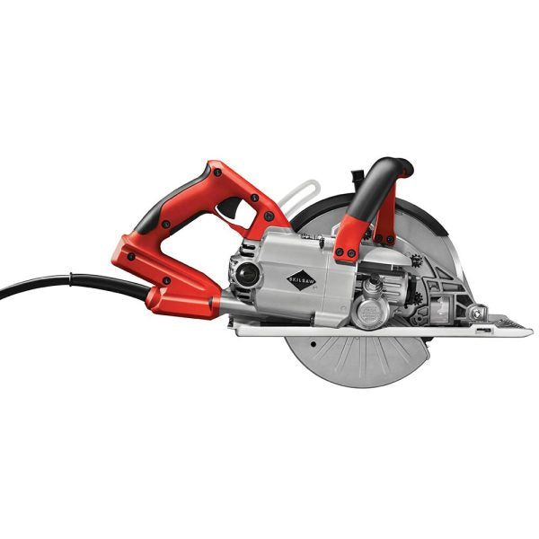 Metal Cutting Circular Saw - 15 Amp 8-Inch Corded Worm Drive Saw With Carbide Blade And Chip Tray
