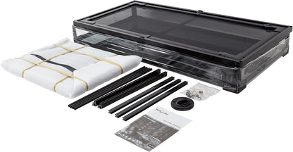 50 Gallon Reptile Glass Terrarium Tank With Double Hinge Door And Screen Ventilation - 36 x 18 x 18 in Knock-Down