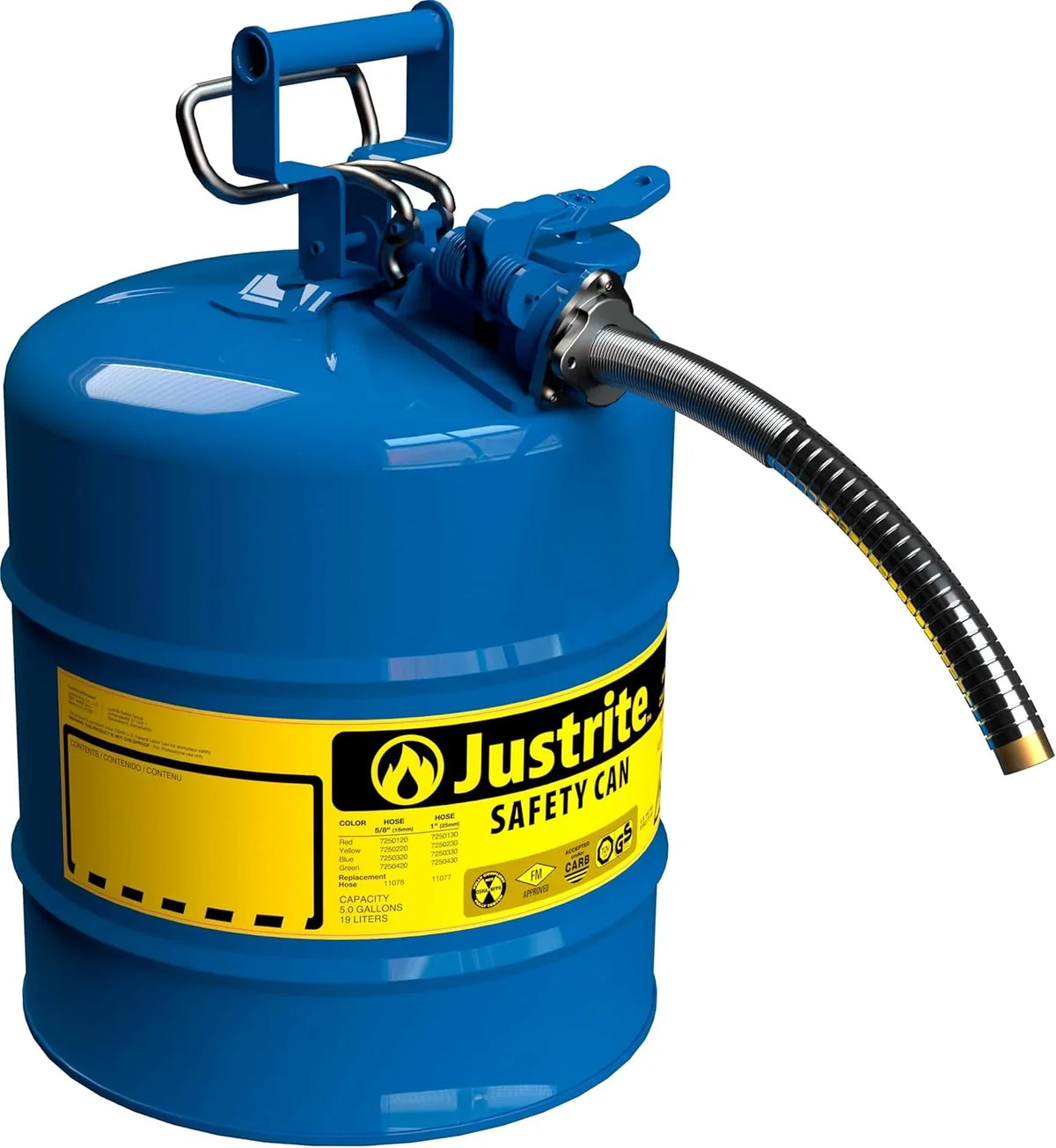 5-Gallon Red Type II Steel Safety Gas Can With 9-Inch Flexible Spout - 7250130
