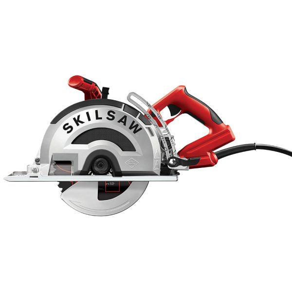 Metal Cutting Circular Saw - 15 Amp 8-Inch Corded Worm Drive Saw With Carbide Blade And Chip Tray