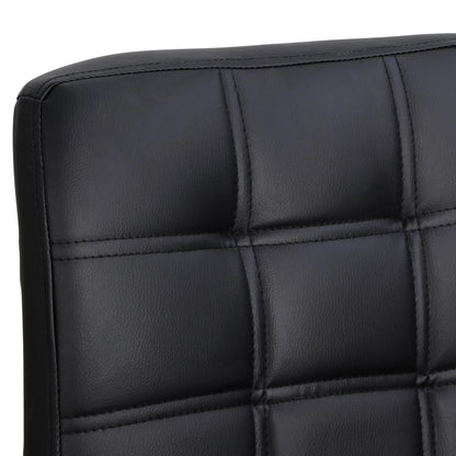 ZENY Bar Stool Set Of 4 With Soft Cushion And Metal Frame - Black