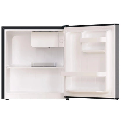 Single Door Mini Fridge With Freezer, 1.7 Cu Ft, Grey